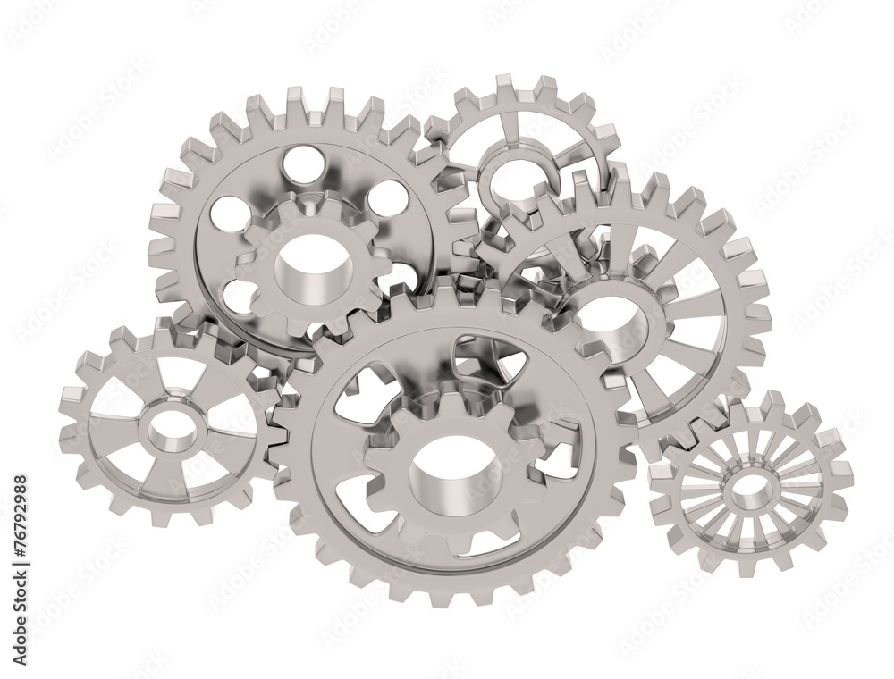gears on white gears on white