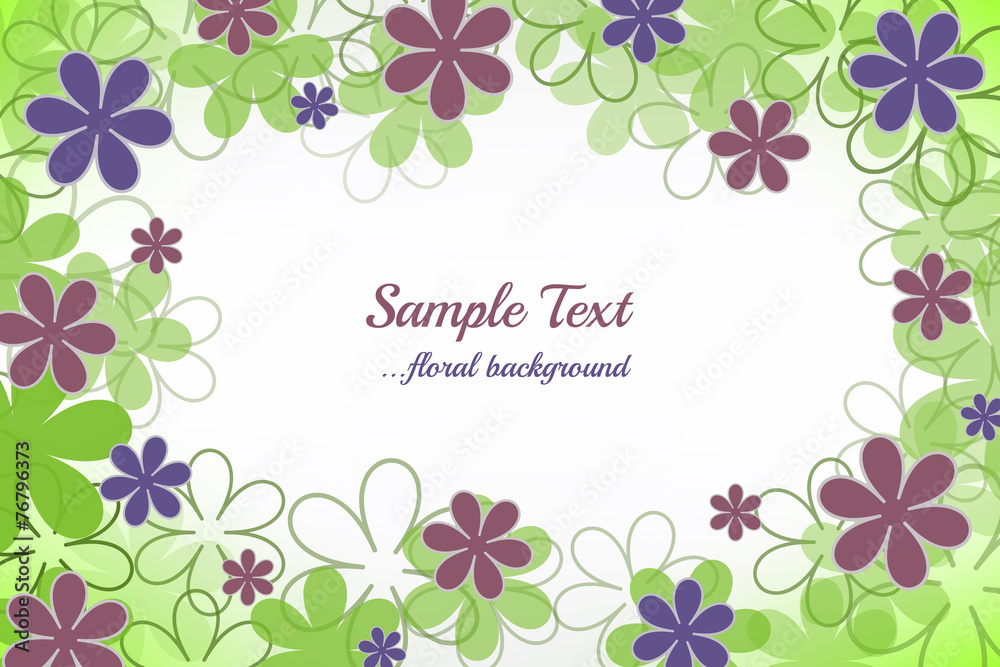 Abstract floral background, vector illustration Abstract floral background, vector illustration