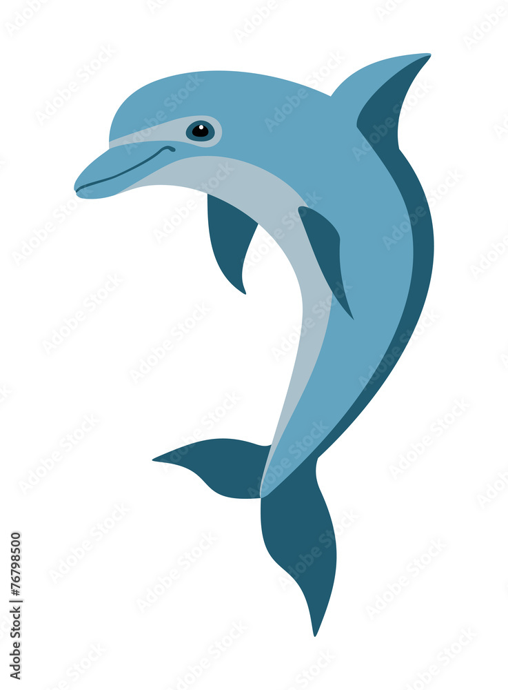 Obraz premium cartoon dolphin