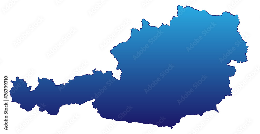 Fototapeta premium Österreich in Blau