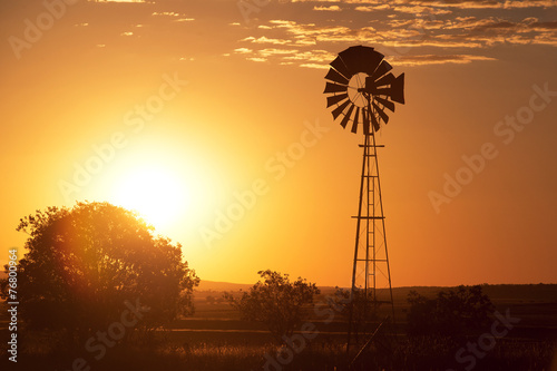 Windmill in the outback of Queensland