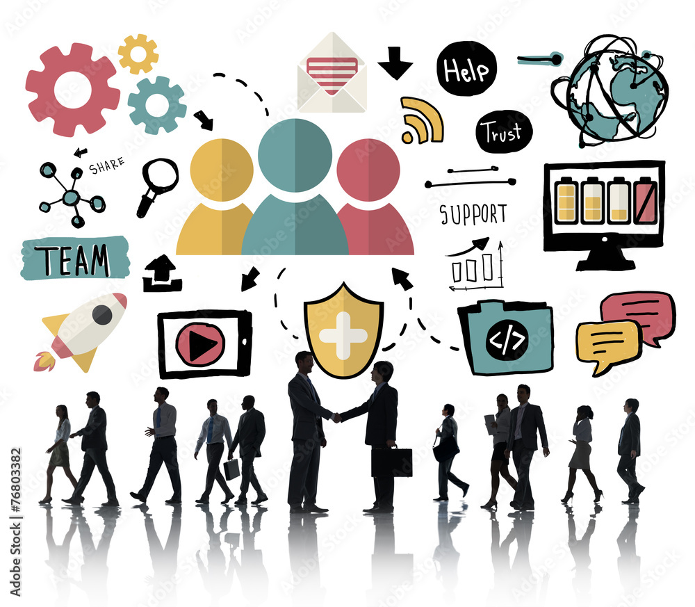 Team Support Care Help Trust Collaboration Concept