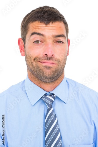 Businessman looking at the camera