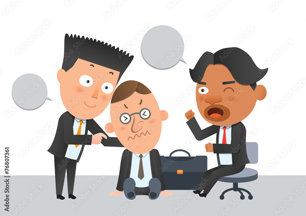 Business corporation team help concept flat character Business corporation team help concept flat character