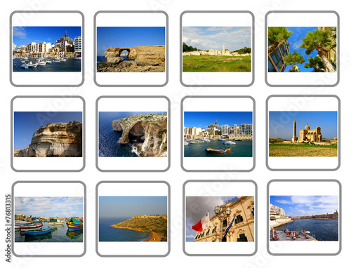 Travel Malta and Gozo Islands Collage photo