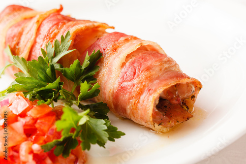 sausage wrapped in bacon