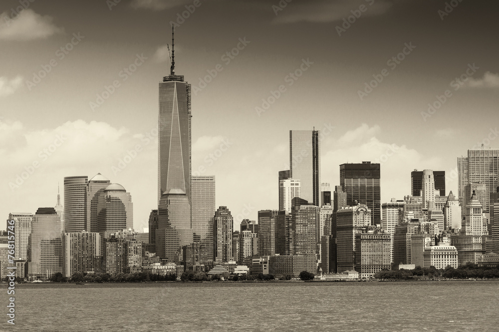 Fototapeta premium Lower Manhattan skyline, New York