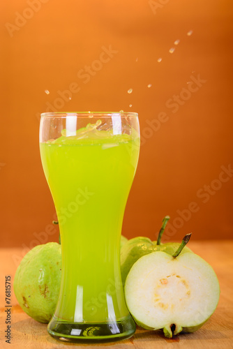 fresh guava juice and split