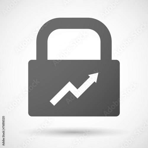 Lock icon with a graph
