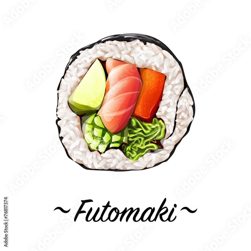 Makizushi Futomaki sushi roll