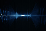 Abstract digital sound sonic wave background - oscilloscope