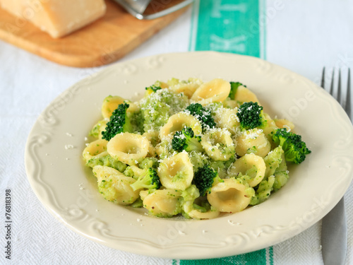 Orecchiette pasta with broccoli and parmesan