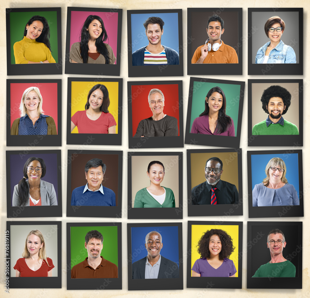 People Diversity Faces Human Face Portrait Community Concept People Diversity Faces Human Face Portrait Community Concept