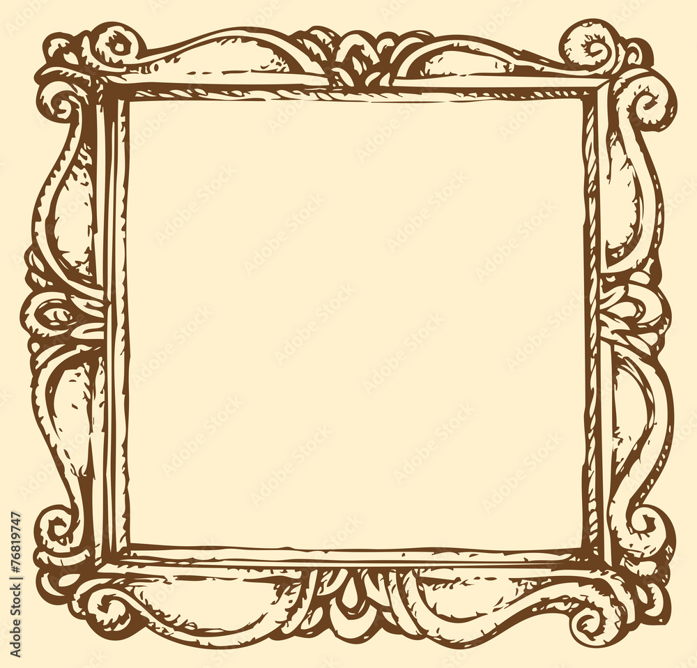 Vector antique frame