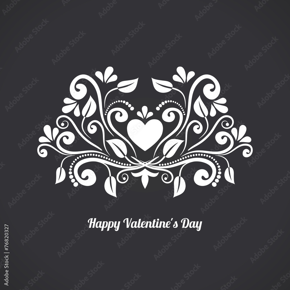 Valentine Blackboard Heart