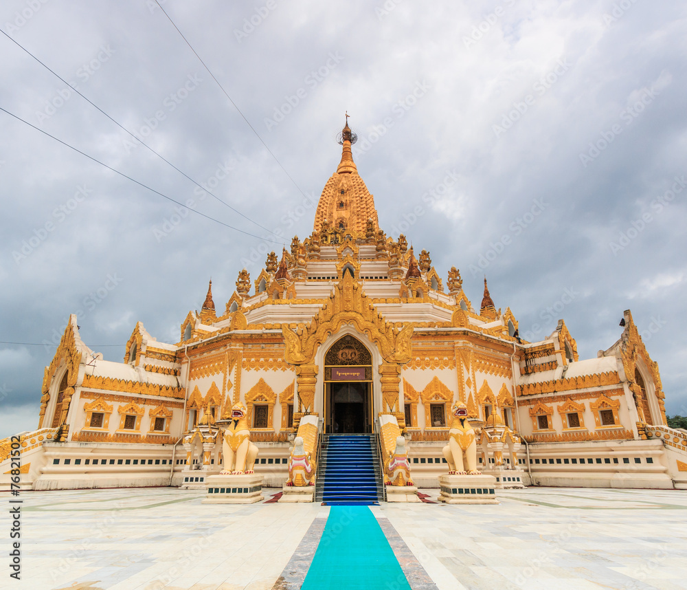 Swedaw Myat temple in Yangon, Myanmar