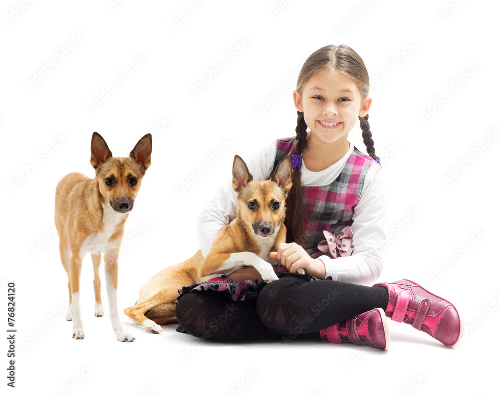 little girl and dog little girl and dog
