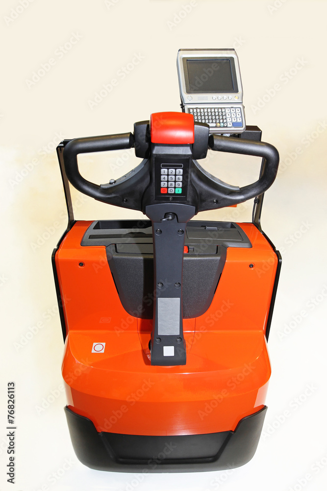 Fototapeta premium Pedestrian forklift truck