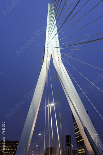 Erasmus Bridge.  Rotterdam, South Holland, Netherlands. © Henryk Sadura