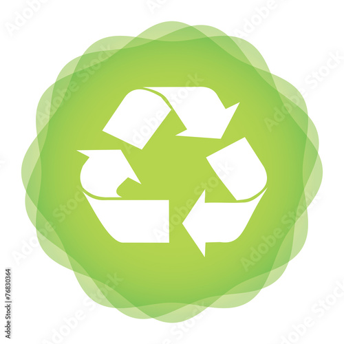 Ecology concept with recycle icon