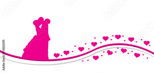 silhouette wedding bride and groom