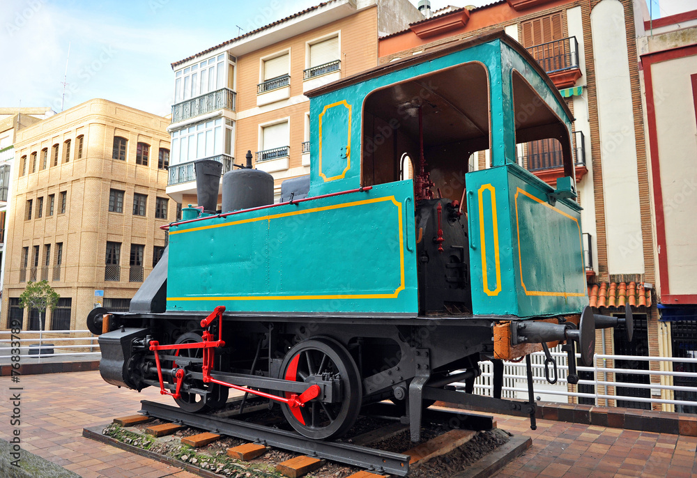 Old steam locomotive, Huelva, Spain