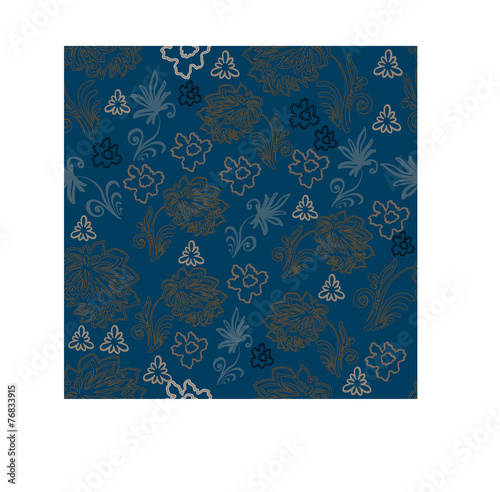 Flower seamless pattern.