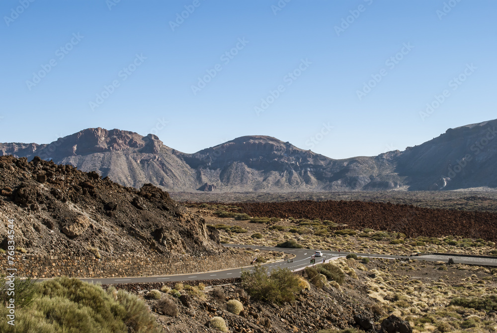 Road Through El Teide National Park