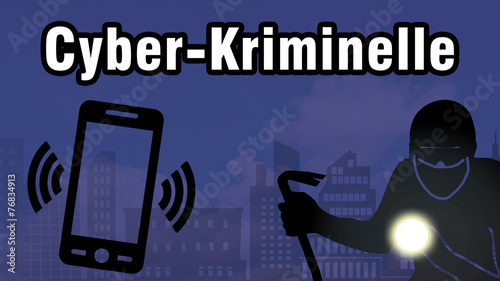 Bild auf Leinwand bi5 BurglarIcon - Cyber-Kriminelle - 16zu9 g3068