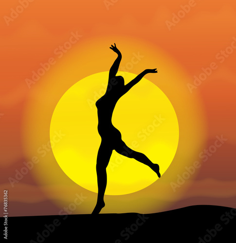 gymnast silhouette