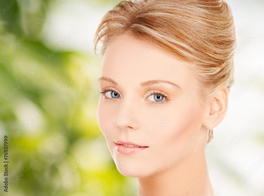 face of beautiful young woman face of beautiful young woman