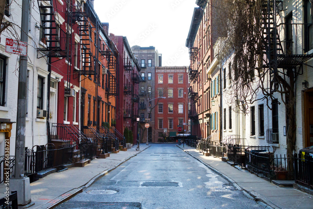 Naklejka premium Historyczna ulica gejowska w Nowym Jorku