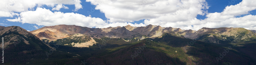 Panoramic Mountain Landscape in Colorado