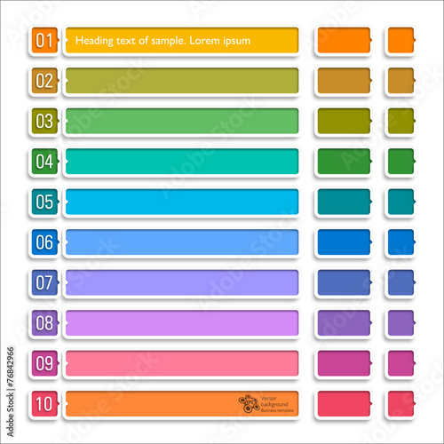 Infographics Web Banner & Label Design #Arrow Button