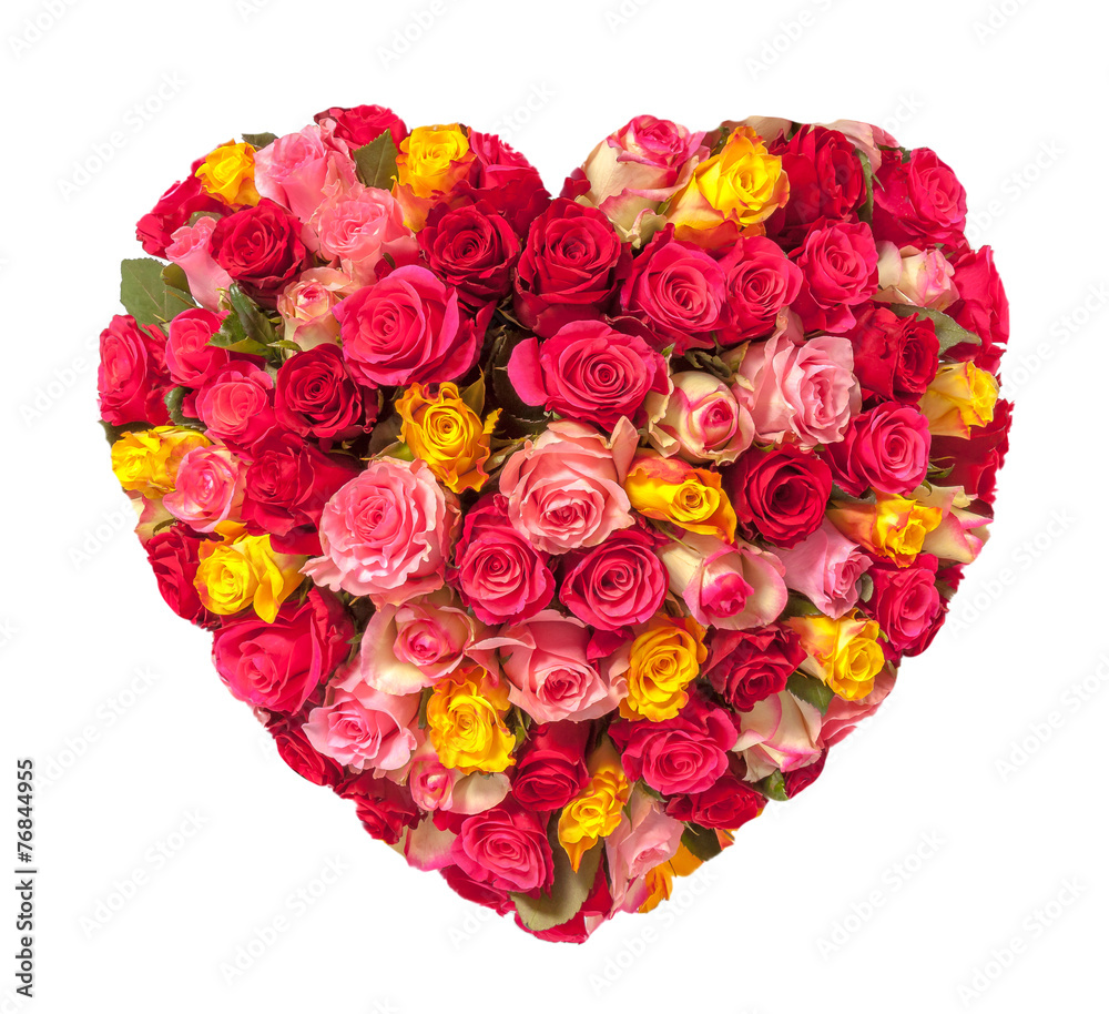 Valentines Day Heart Isolated on White Background Valentines Day Heart Isolated on White Background