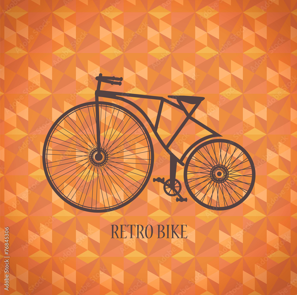 Fototapeta premium Vector old bike