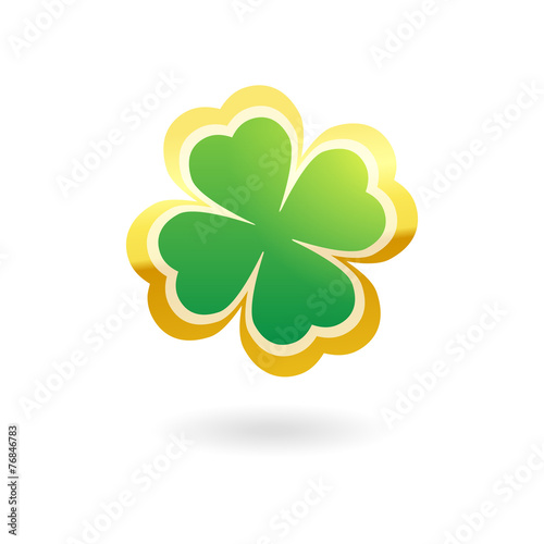 Clover with four leafs