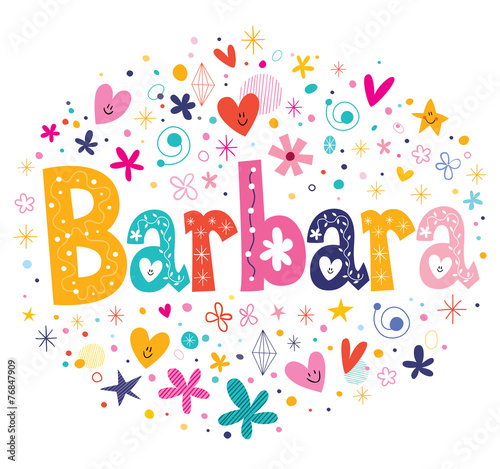 Barbara name design