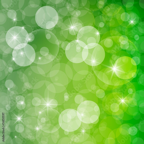 Green Abstract Spring Defocused Blurred Background