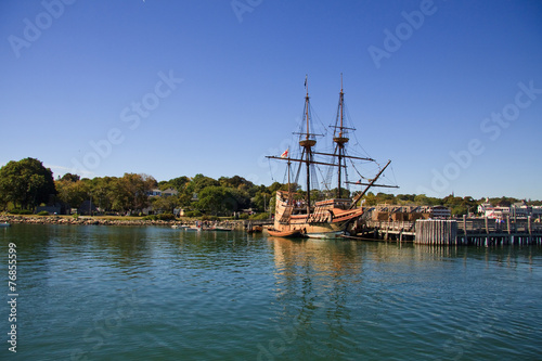 Mayflower in Plymout port
