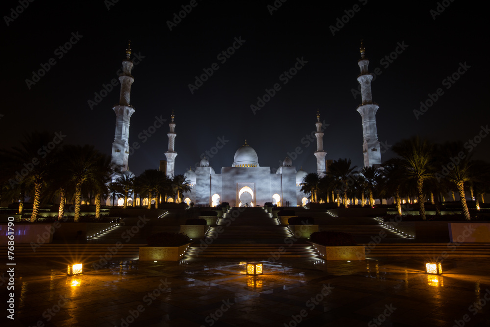 detail of Sheikh Zayed Grand Mosque Abu Dhabi UAE