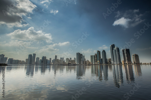 city view of Sharjah city United Arab Emirates UAE