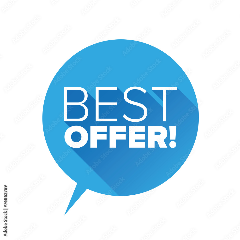 Red Best offer flat design vector Red Best offer flat design vector