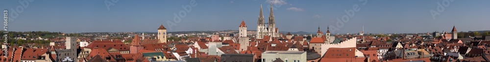 Panorama über Regensburg