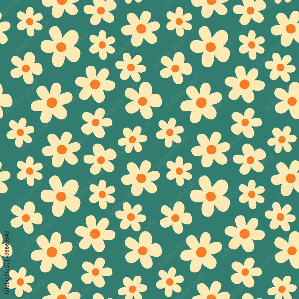 Flowers seamless pattern. Flowers seamless pattern.
