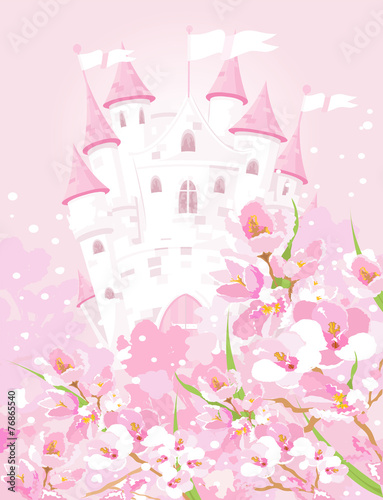 Fototapeta Fairytale castle