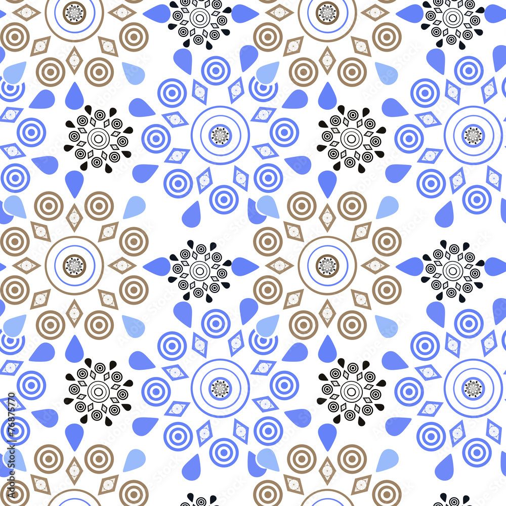 Ornamental seamless pattern geometric elements texture backgroun