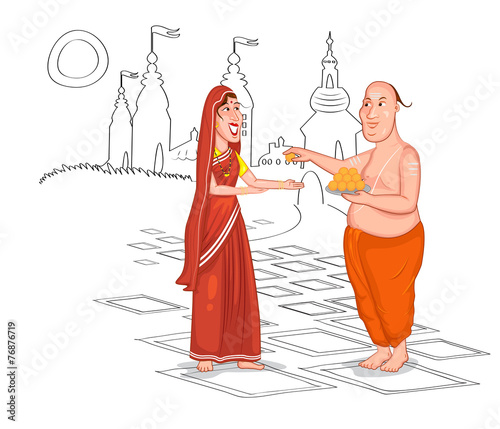 Brahmin Hindu couple photo