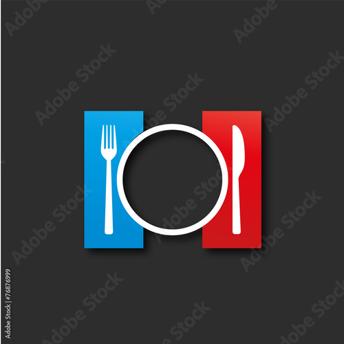 assiette et couvert
