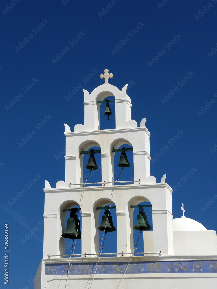 Bell church of Orthodox Church, Santorini, Greece Bell church of Orthodox Church, Santorini, Greece